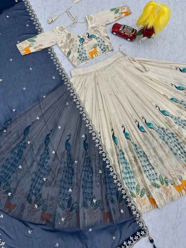 Heritage Bloom Lehenga Choli - Image 2