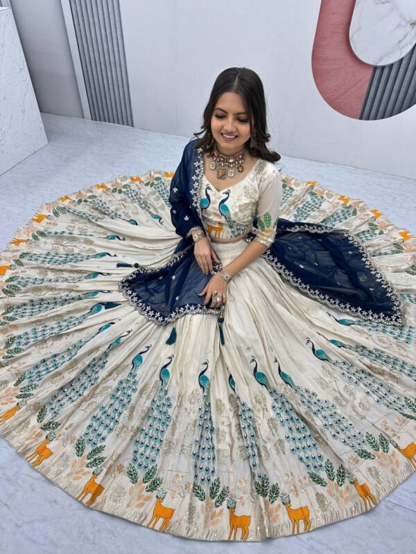Heritage Bloom Lehenga Choli - Image 5