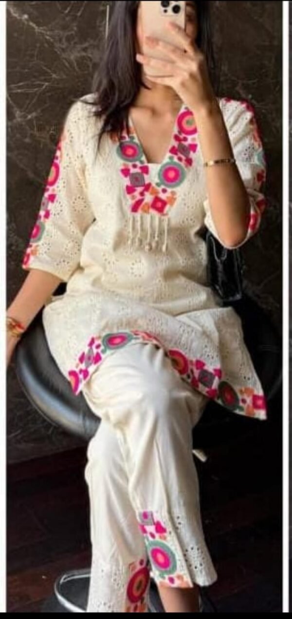 Pihu Printed Kurti set - Image 4