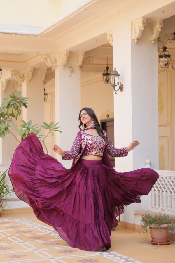 Kesar Bloom lehenga choli set - Image 3