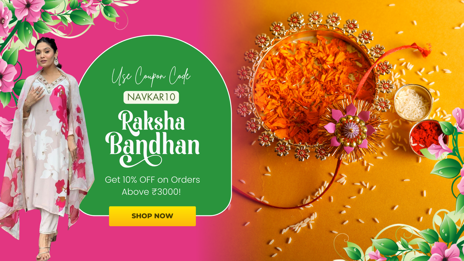 Pink Floral Indian Wedding Invitation Video (2)