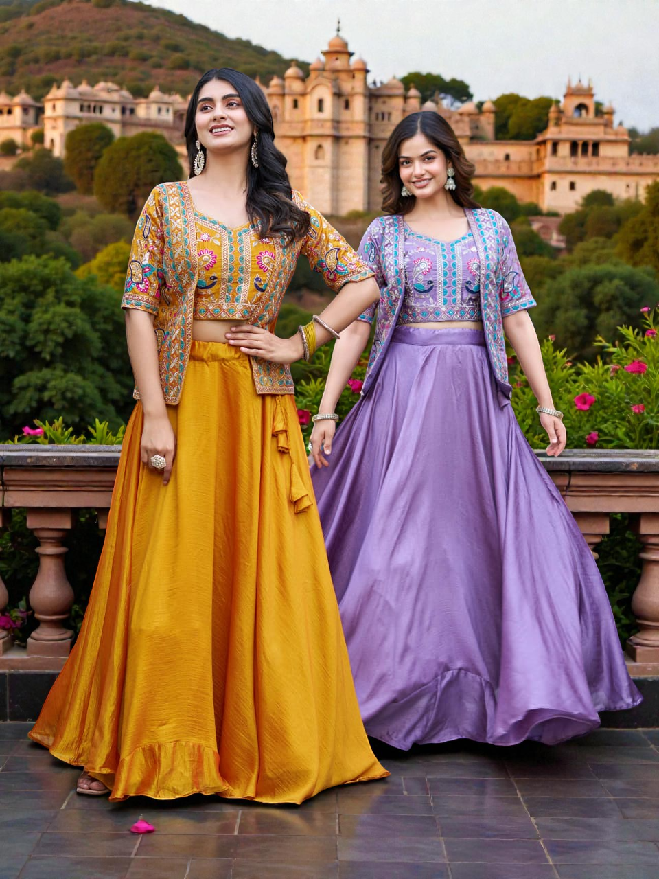 Aarohi Purple Lehenga choli Set - Image 3