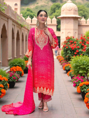 Heritage Aura Chinon Silk Party Co-Ord Set