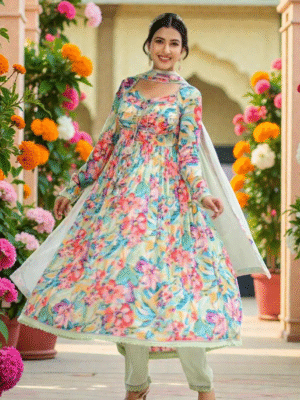 Noor Lace Mirror Kurti Ensemble