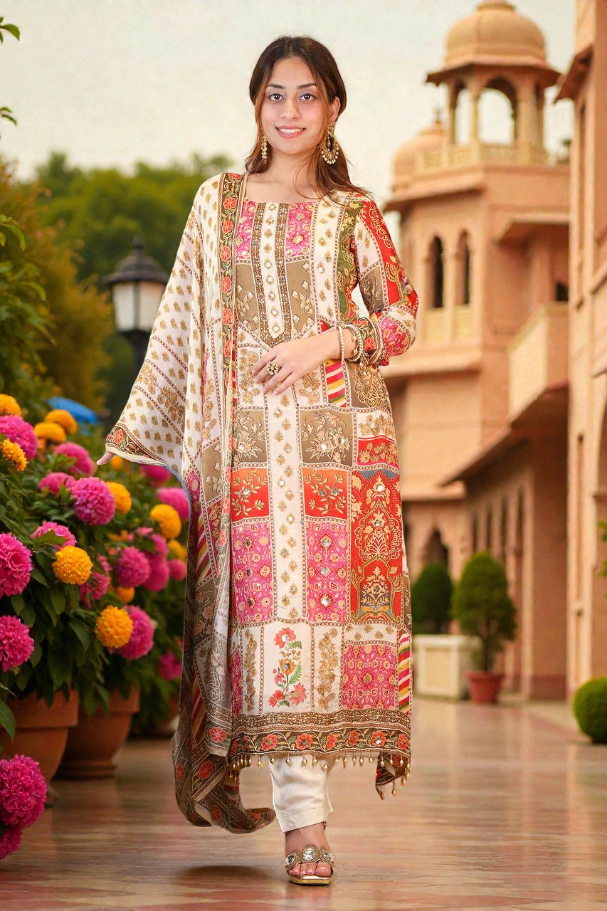 Zivah Digital Print Kurti Set - Image 5